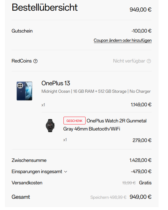 Unbenannt-2-1 Schnäppchen-Tipp: OnePlus 13 mit 16GB RAM & 512GB Speicher für nur 949 Euro inklusive OnePlus Watch