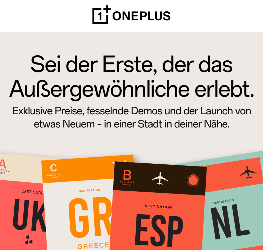 OnePlus Event in Düsseldorf: Sei dabei und erlebe das Außergewöhnliche