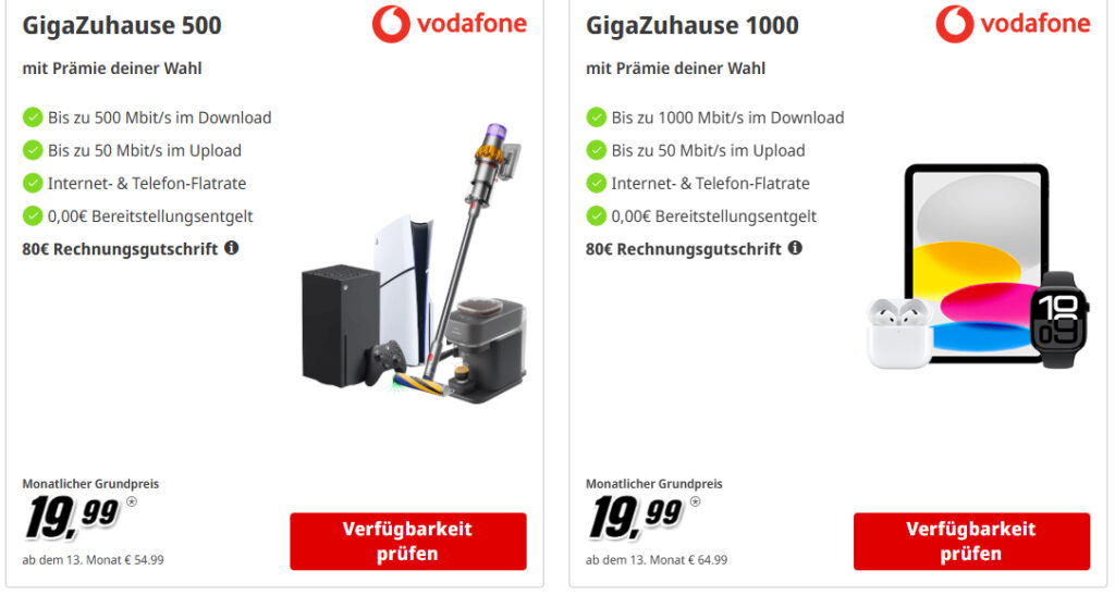 Schnelles Internet mit exklusiven Prämien – Vodafone Aktionsangebote vom 20.02. bis 10.03.2025