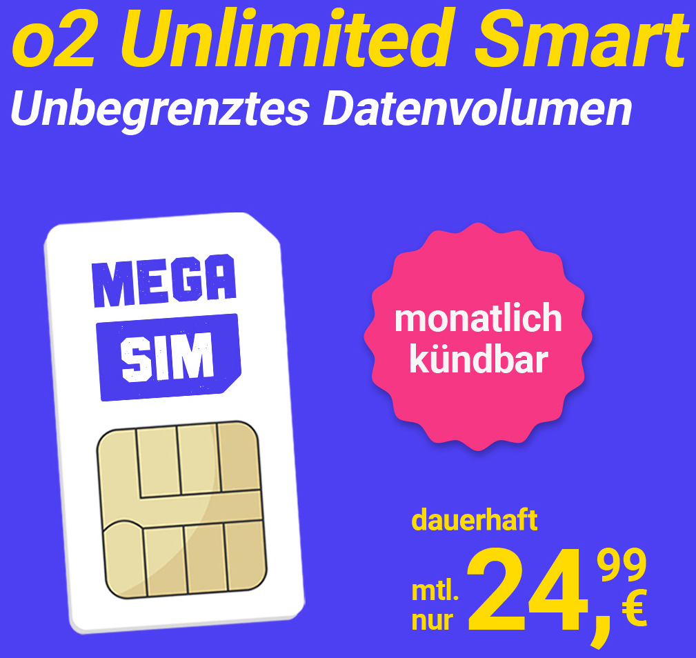 O2 Mobile Unlimited Smart – Dein günstiger 5G Tarif für grenzenloses Internet