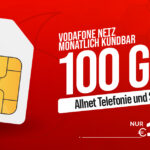 Mega Deal: 100GB Vodafone Allnet Flat für nur 11,99 € – Monatlich kündbar!