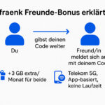 📱 fraenk Freunde-Code teilen & dauerhaft 3 GB extra sichern