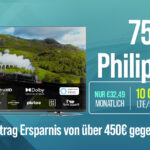 Philips 75 Zoll TV mit Handyvertrag – Mega-Deal schon ab 30.49 € monatlich!