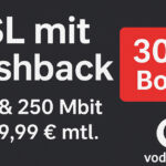 DSL mit Cashback: Vodafone GigaZuhause 100 & 250 – jetzt 300 € Bonus sichern