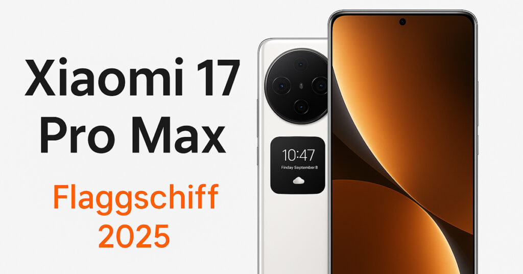 Xiaomi 17 Pro Max – das 2025 Flaggschiff mit Dual-Display, Leica-Kamera und 7.500 mAh Akku