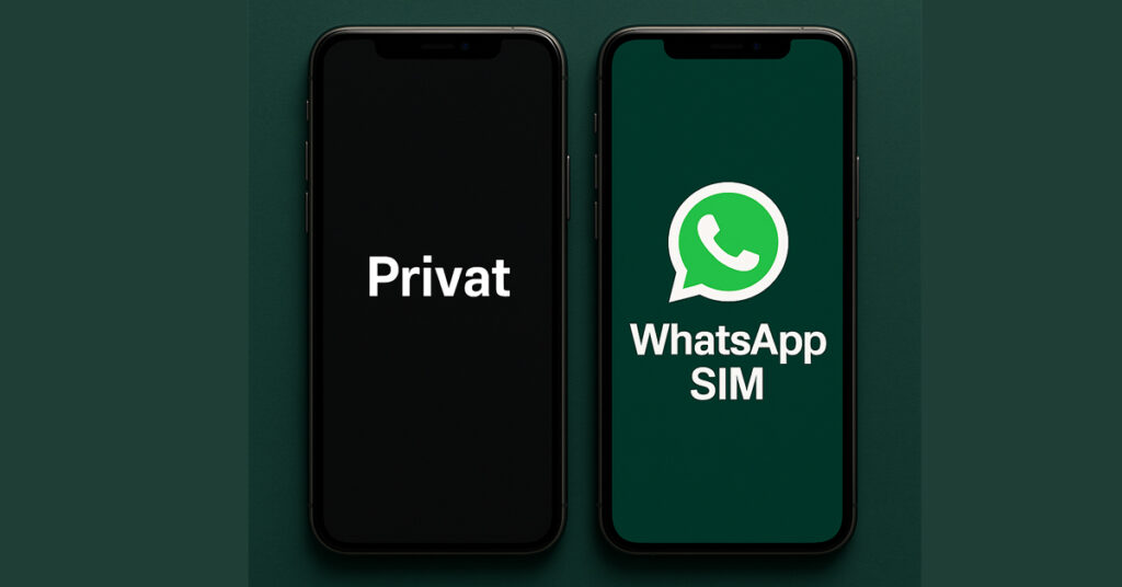 WhatsApp SIM als Zweitkarte – perfekt für Datenschutz und clevere Kommunikation