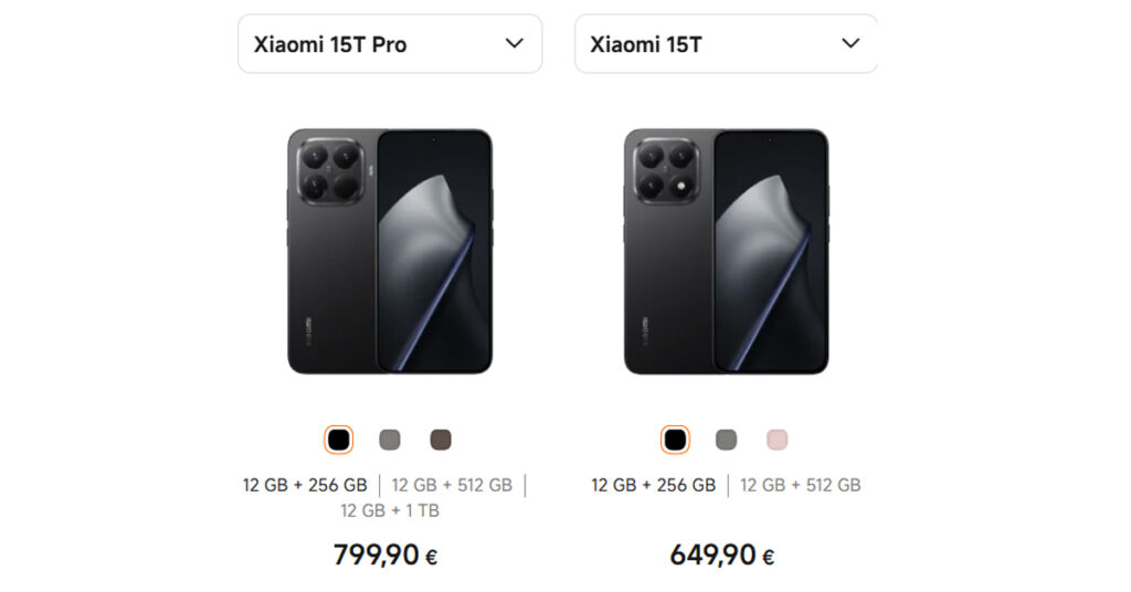 Xiaomi 15T vs. Xiaomi 15T Pro – die Unterschiede im Überblick