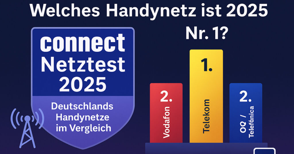 connect Netztest 2025/2026: Telekom dominiert – doch O2 holt Vodafone ein