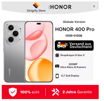 Honor 400 Pro jetzt extrem günstig bei AliExpress – mit Gutschein & PayPal-Rabatt nur 398,74 €!