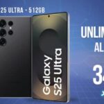 Samsung Galaxy S25 Ultra Black Week Deal – Unlimited Allnet Flat & 150 € Bonus ab 34,99 € mtl.