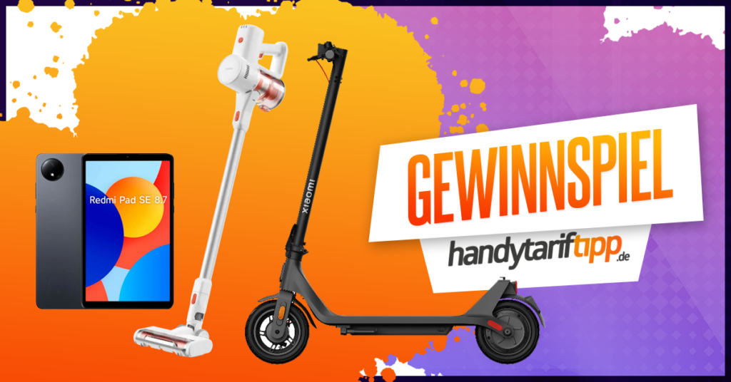Großes HandyTarifTipp.de Weihnachtsgewinnspiel: Xiaomi Scooter, Cleaner & Tablet sichern!