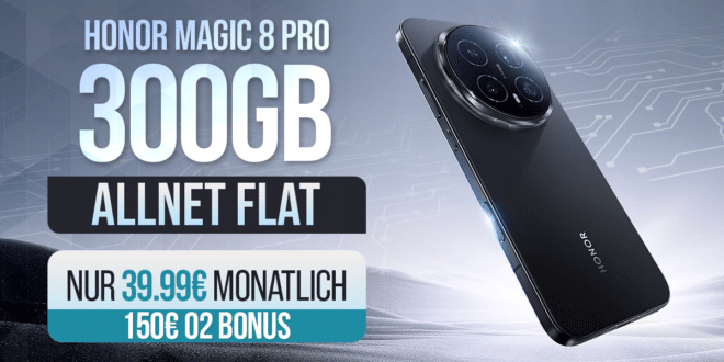 Honor Magic 8 Pro mit o2 Vertrag: 512GB für nur 39,99 € mtl. mit 300GB Allnet-Flat