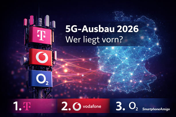 5G-Ausbau 2026: Telekom & Vodafone beim Netzausbau weiter vor o2