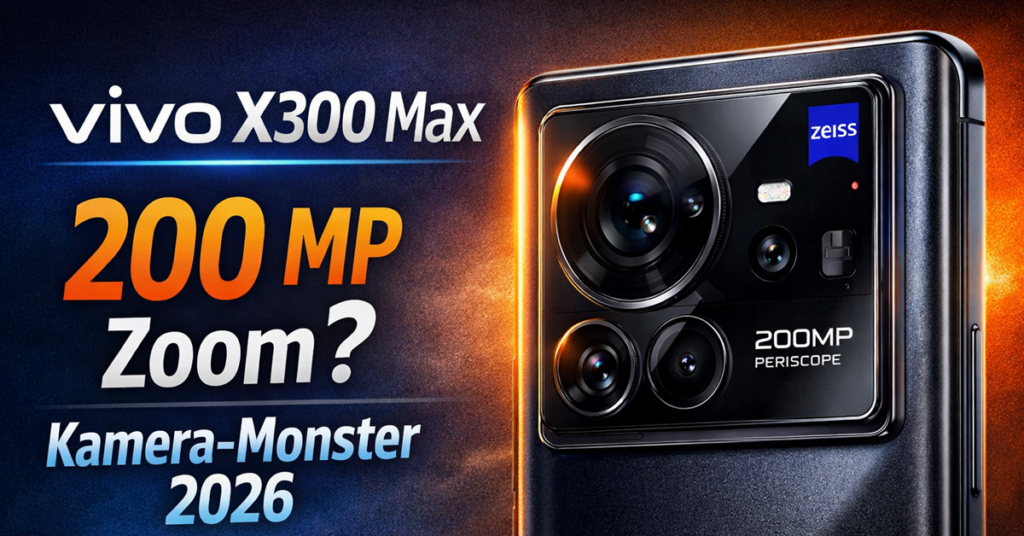 vivo X300 Max: Kommt hier das nächste Kamera-Monster mit 200 MP Zoom?