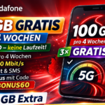 Vodafone CallYa Allnet Flat L: 3x 100 GB je 4 Wochen komplett kostenlos sichern!