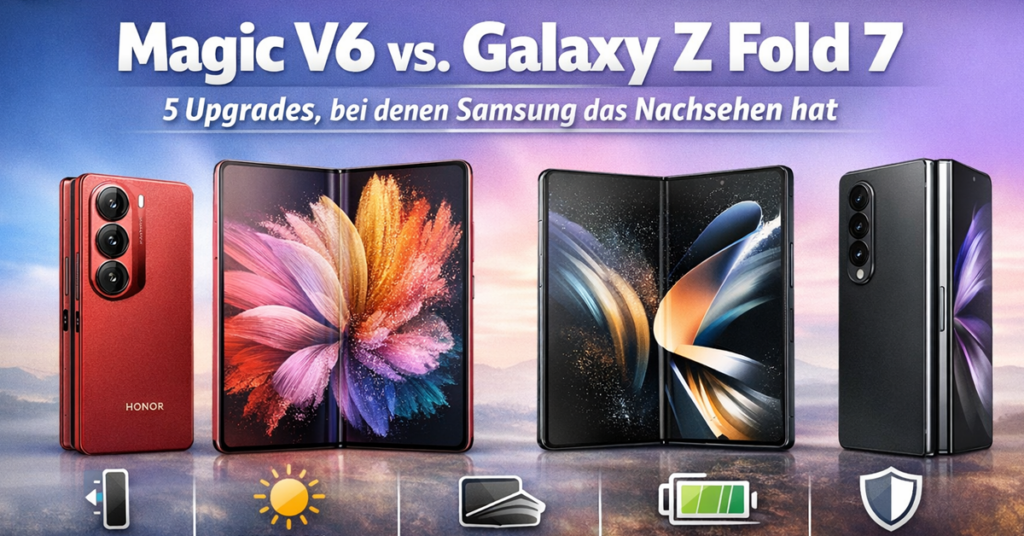 Honor Magic V6 vs. Samsung Galaxy Z Fold 7 – 5 Upgrades, bei denen Samsung das Nachsehen hat