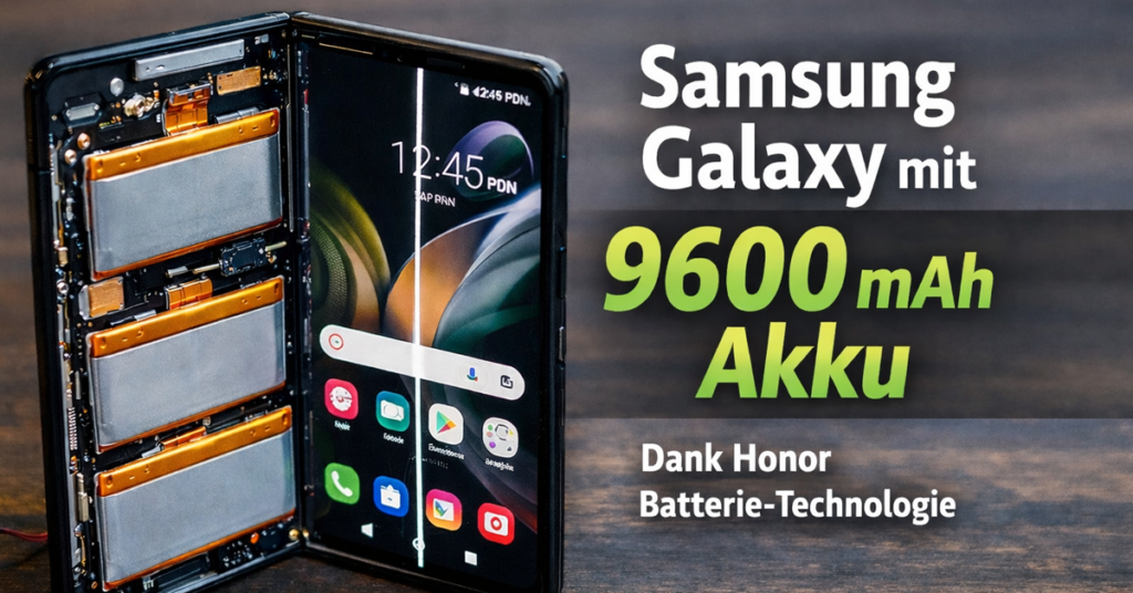 Samsung Galaxy mit 9600 mAh Akku? Experiment zeigt enormes Potenzial durch Honor-Technologie