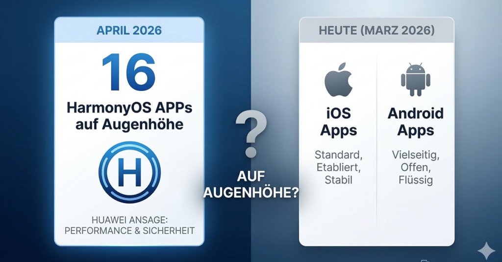 Große Ansage von Huawei: HarmonyOS Apps ziehen im April mit iOS und Android gleich