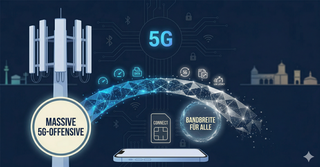 o2 Telefónica zündet den Turbo: Massive 5G-Offensive für das flache Land