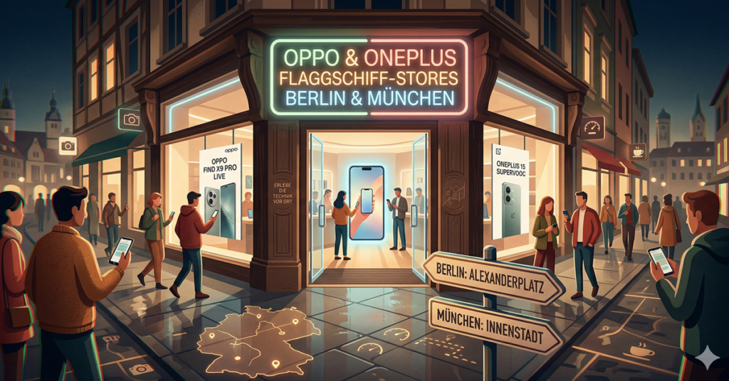 Oppo & OnePlus zum Anfassen: Neue Flaggschiff-Stores in Berlin und München