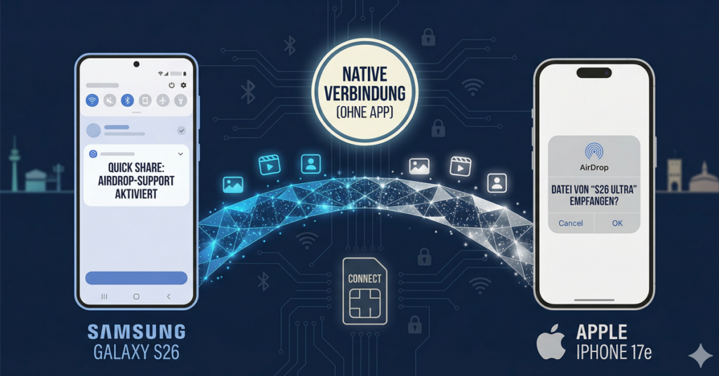 Samsung Galaxy S26: Die AirDrop-Sensation ist da – Datentausch mit dem iPhone wird Realität