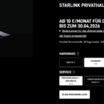 Starlink Privathaushalt ab 10 € testen – Starkes Angebot für alle mit schlechtem Internet