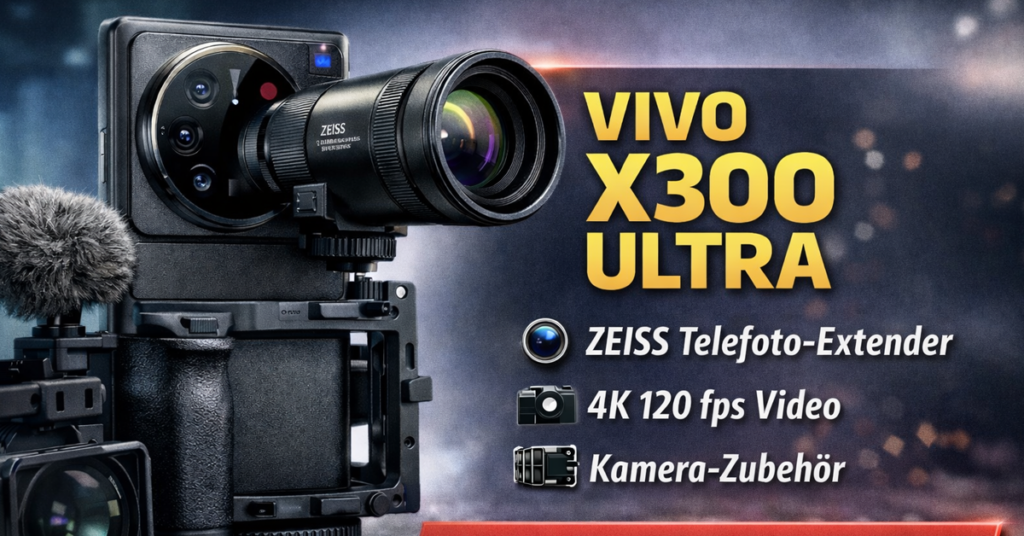 Vivo X300 Ultra auf dem MWC 2026 gezeigt: Extremes Kamera-Smartphone mit modularem Zubehörsystem