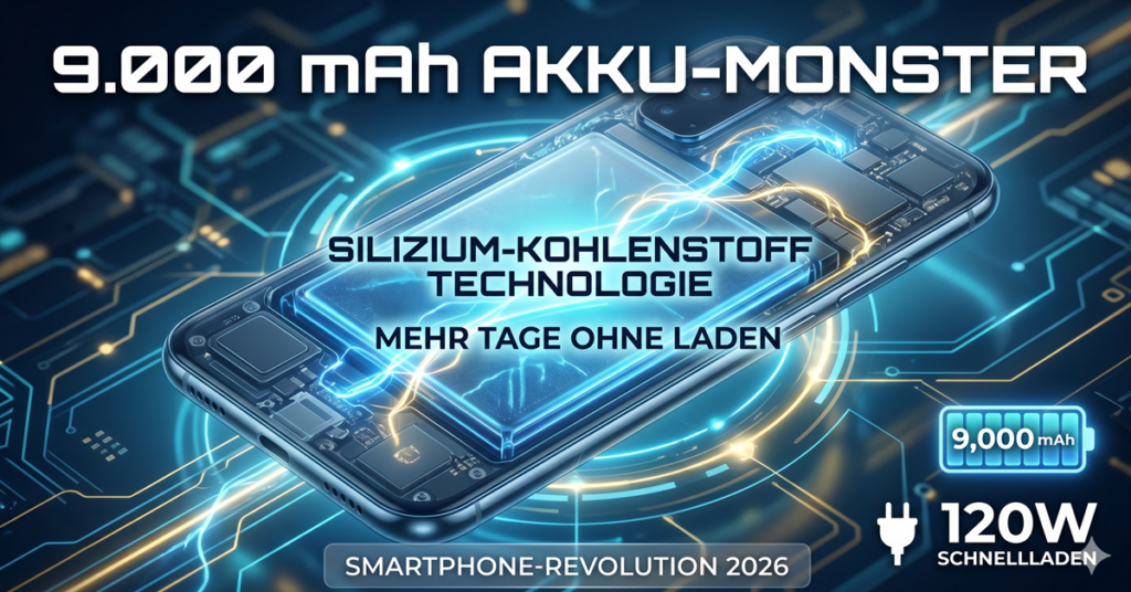 Akku-Revolution 2026: Der 9.000 mAh-Standard ist da!