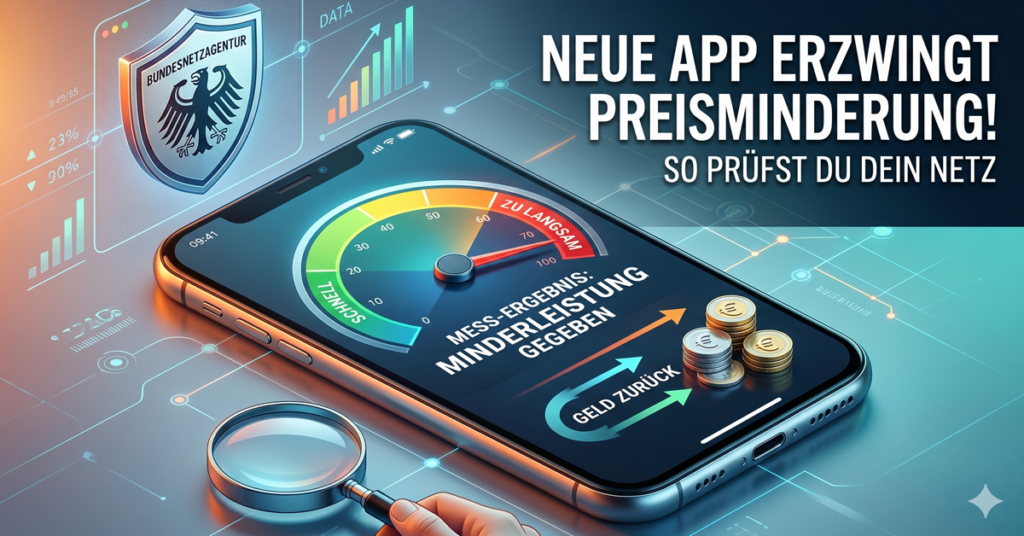 Zu langsames Internet? Neue App der Bundesnetzagentur erzwingt Preisminderung!