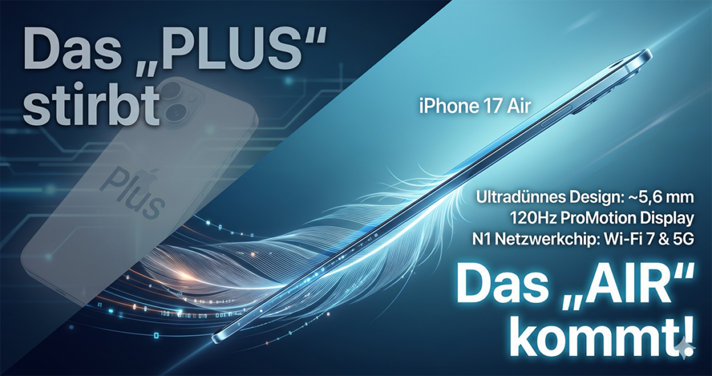 iPhone 17 Leaks: Das Ende des Plus-Modells – Vorhang auf für das iPhone 17 "Air"!
