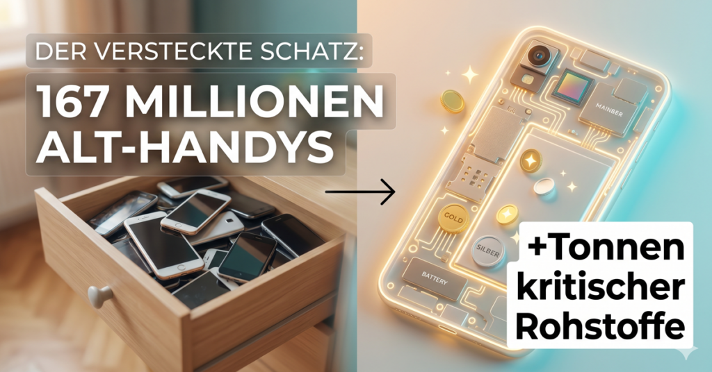 Rohstoff-Schatz in der Schublade: 167 Millionen Alt-Handys warten auf Recycling