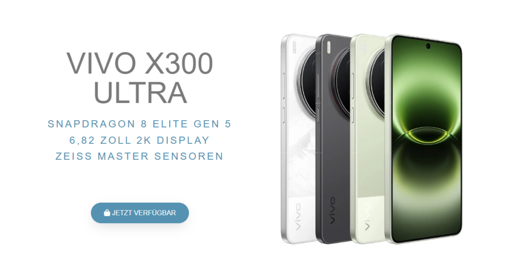 Vivo X300 Ultra (12GB/256GB) – Kamera-Monster jetzt für 977€ sichern!