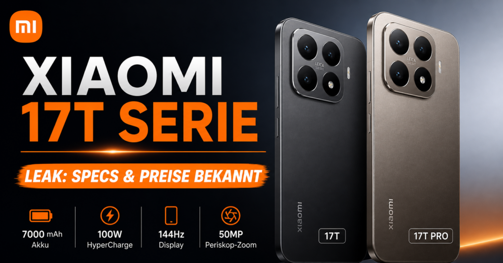 Xiaomi 17T und 17T Pro geleakt: Specs, Bilder und Preise im Überblick