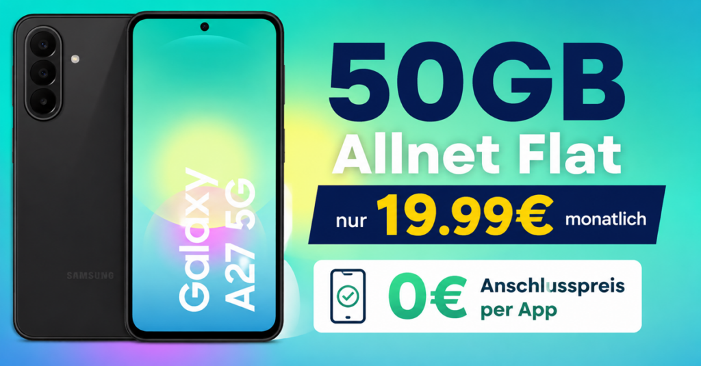Samsung Galaxy A27 mit Vertrag: Das neue Samsung-Smartphone könnte zum Preis-Leistungs-Hit werden