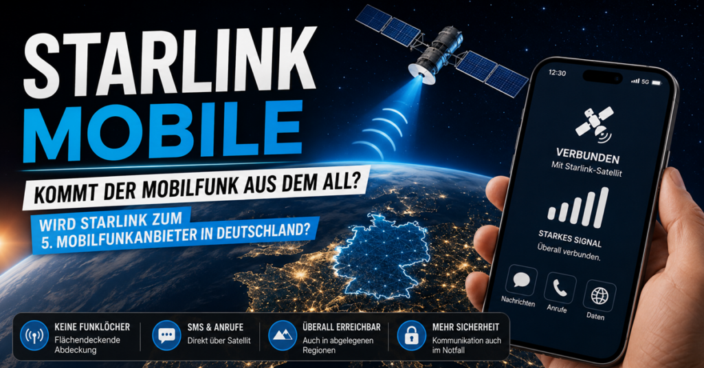 Starlink Mobile in Deutschland: Wird Starlink bald zum Mobilfunkanbieter?