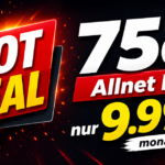 HOT DEAL: 75 GB Allnet Flat für nur 9.99 € monatlich!