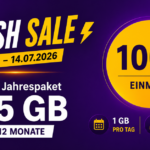 congstar Prepaid Jahrespaket im Flash Sale: 365 GB für nur 100 Euro!