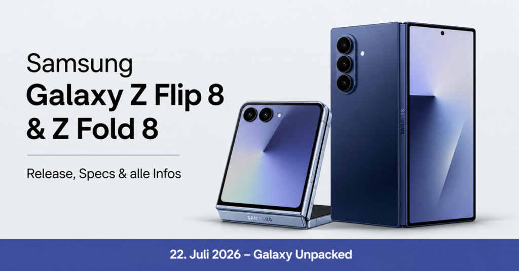 Samsung Galaxy Z Flip 8 & Galaxy Z Fold 8: Release, Ausstattung und alle bisher bekannten Infos