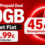 Vodafone CallYa Allnet Flat M: Mit BONUS45 insgesamt 16 Wochen für nur 15 Euro