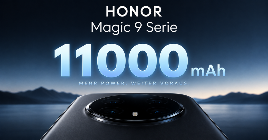 Honor Magic 9 Serie bricht Akku-Rekorde: Bis zu 11.000 mAh bestätigt