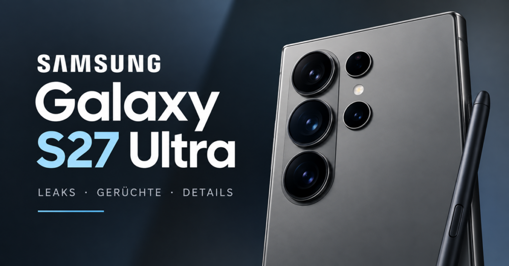 Samsung Galaxy S27 Ultra: Neue Leaks verraten Kamera, Design und weitere Details