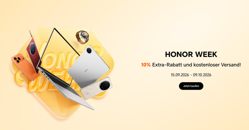 HONOR Week 2026: HONOR 600 Pro, Watch 6 und viele weitere Angebote