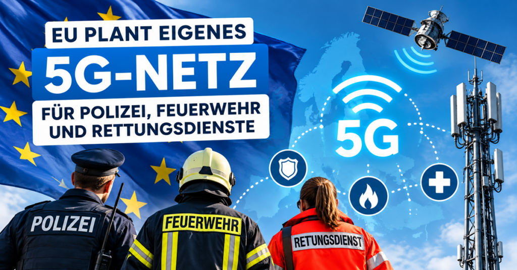 EU plant eigenes 5G-Netz für Polizei, Feuerwehr und Rettungsdienste