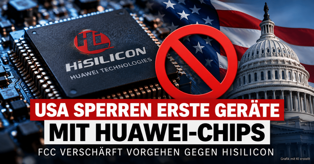 USA sperren erste Geräte mit Huawei-Chips – FCC verschärft Vorgehen gegen HiSilicon