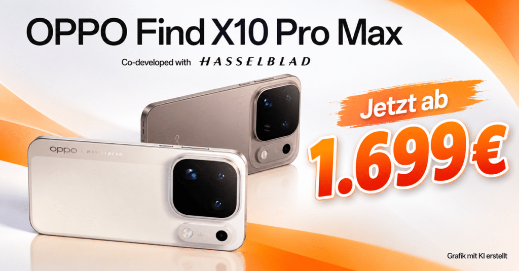 OPPO Find X10 Pro Max jetzt in Deutschland bestellbar – 1.699 Euro mit Gutschein und Gratisgeschenk