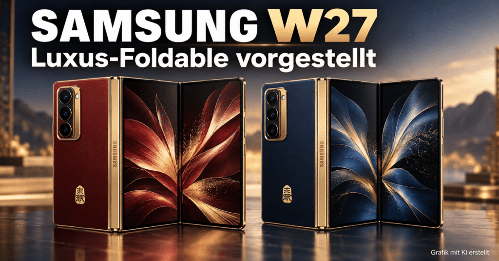 Samsung W27 vorgestellt: Luxus-Foldable mit 200-MP-Kamera und Satellitenfunktion