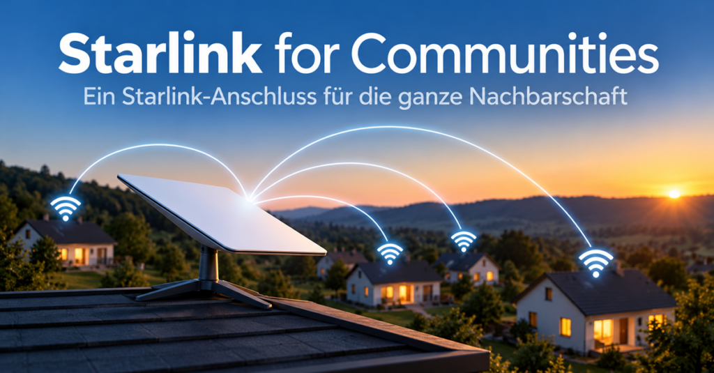 Starlink for Communities: Ein Starlink-Anschluss für die ganze Nachbarschaft