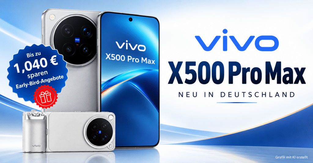 vivo X500 Pro Max und X500 Pro jetzt in Deutschland erhältlich – Early-Bird-Angebote mit Gratis-Zugaben